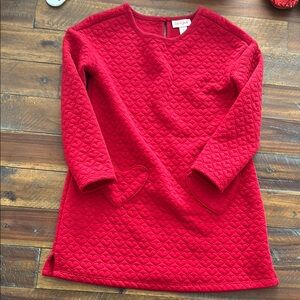 Cat & Jack Red Heart Pattern Dress